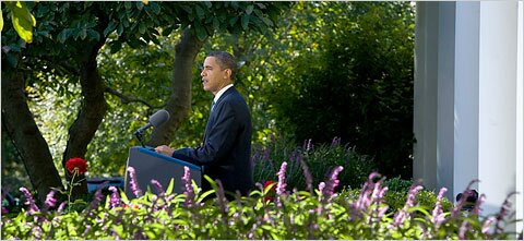 obama nobel President Obama delivers a speech acknowledging he will accept the 2009 Nobel Peace Prize. Photo courtesy of Stephen Crowley/The New York Times